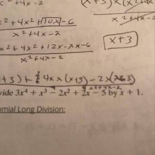 Solve it by using polynomial long division