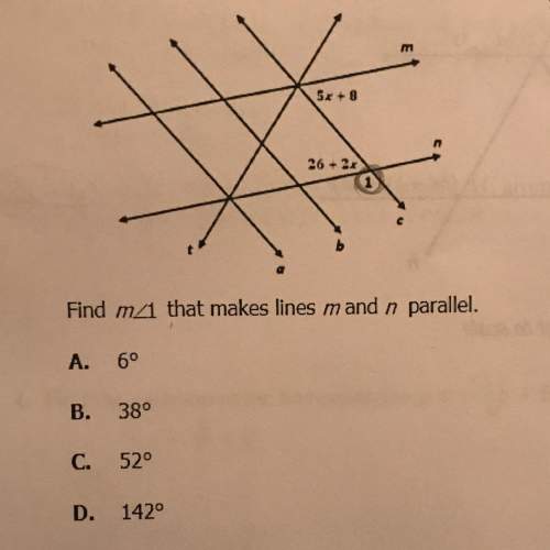 find m1 that makes lines m and n parallel.
