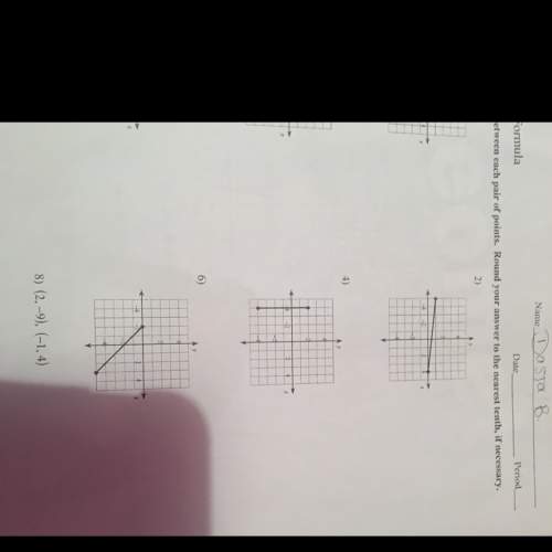 Find the distance between each pair of points. round your answer to the nearest tenth, if necessary.