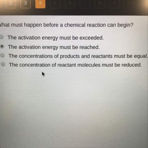 What must happen before a chemical reaction can begin?