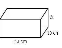 Aright rectangular prism fish tank has a volume of 8000 cubic centimeters. if the dimensions of its