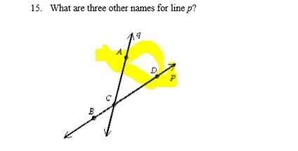What are three other names for line p
