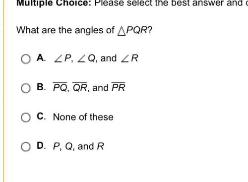 What are the angles of (triangle)pqr?