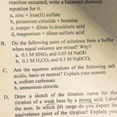 Im struggling with chemistry questions c