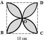 The following three shapes are based only on squares, semicircles, and quarter circles. find the per