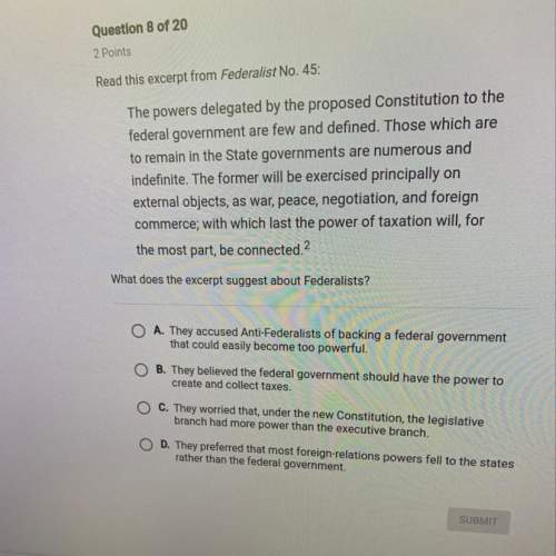 What does the excerpt suggest about federalists? number 45