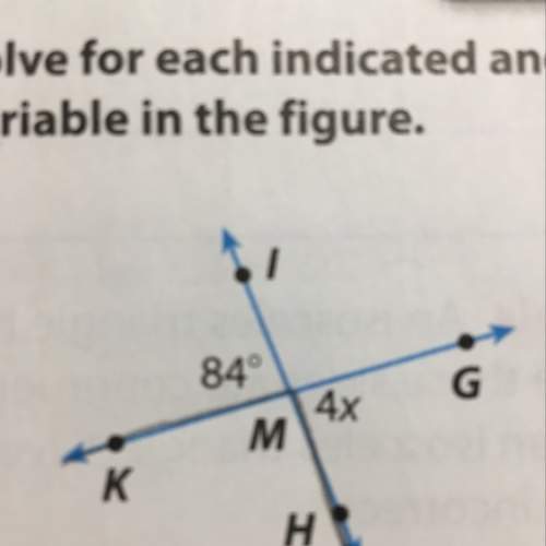 Solve for each indicated angle measure or variable in the figure  m x
