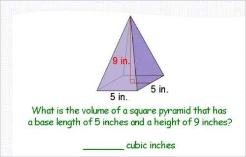 What is the volume of a square pyramids