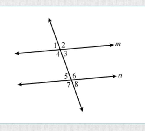 In the diagram shown, line m is parallel to line n . justine says that ∠3 ∠ 3 and ∠7 ∠ 7 are supplem