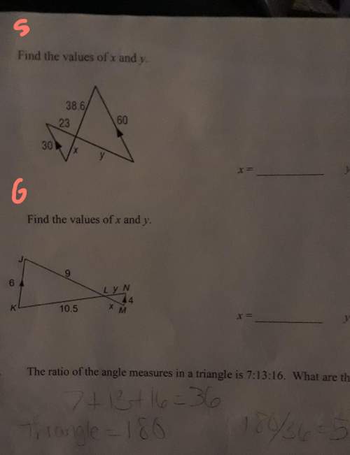 must show workeach pair of triangles is similar problem 5 and 6