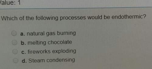 Which of the following processing would be endothermic