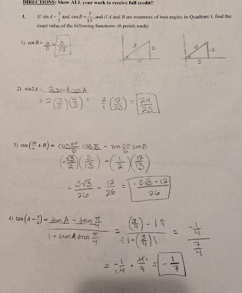 If you can. i will give brainiest to best answer. this question is a calculus/trigonometry question.