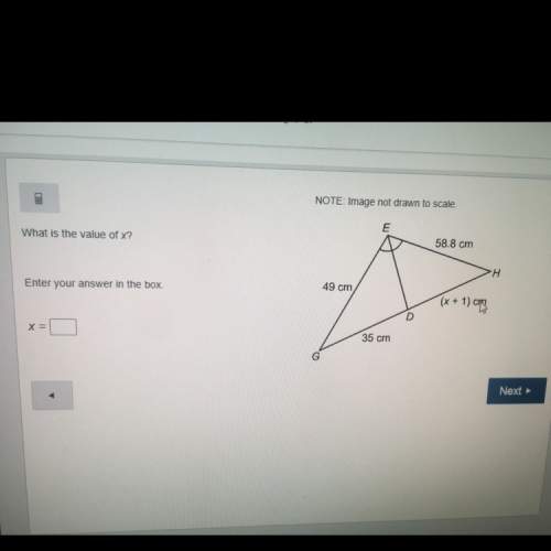 What is the value of x ? enter your answer in the box