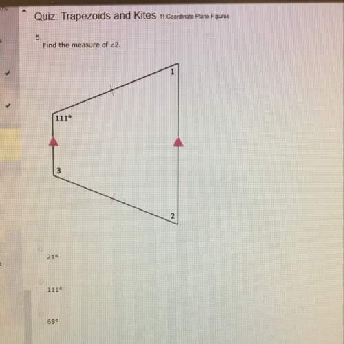 Find the measure of angle 2. image attached