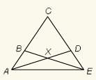 Which pair of triangles can be proved congruent by the sas postulate?  given: ca ≅ ce, ab ≅ d