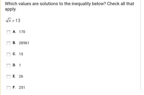 Which values are solutions? check all that apply