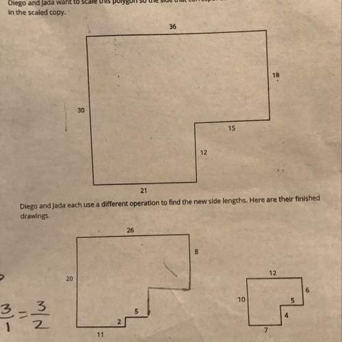 What is the answer for the large polygon and how do you find the answer.