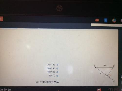 Time running out 15 points  what is the length of sr?  9 units 12 units