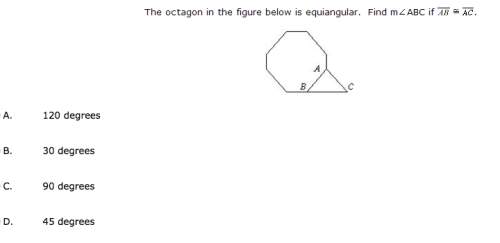 The octagon in the figure below is equiangular. attached