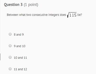 Between what two consecutive intergess dose 115 lie