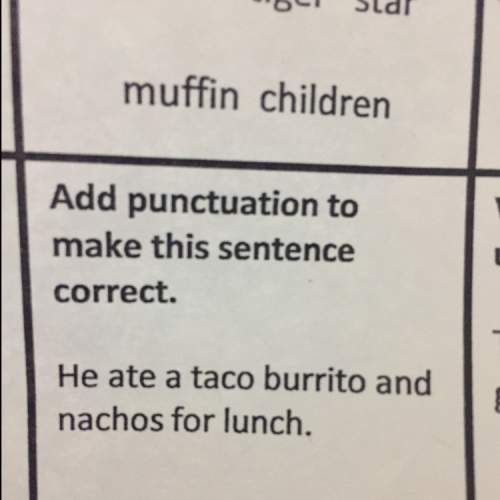 What punctuation makes this sentence correct