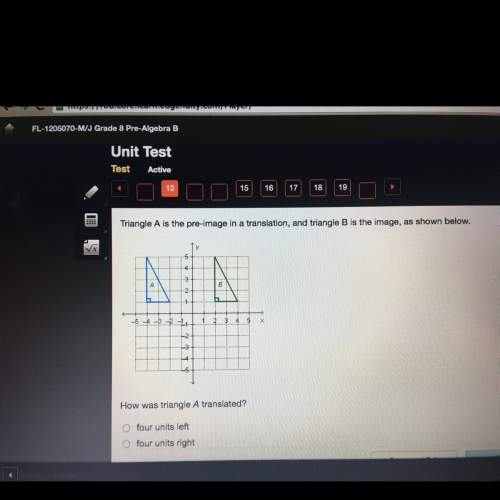 8th grade algebra  c. six units left d.six units right