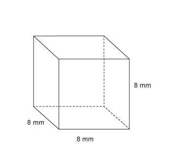 What is the surface area of the cube?  a 64 b 192 c 384 d 512