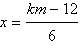 Solve for x km/3-2x=4 the answers are below