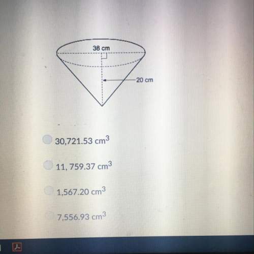 What is the volume of the right cone?