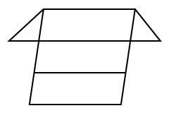 Which net matches the figure?  a triangular prism a net of a square and four