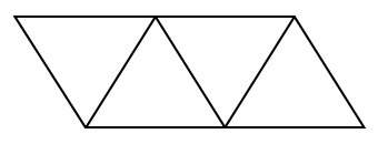 Which net matches the figure?  a triangular prism a net of a square and four