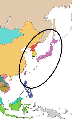 According to the image below, what region is highlighted by the black circle?  a) the si