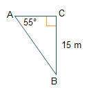 What is the length of ac? round to the nearest tenth. a. 10.5 m b. 12