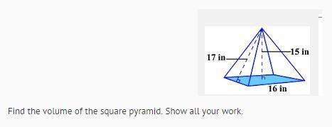 Dont know how to find the volume of a square triangle