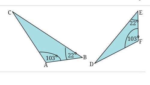 Find the indicated part for the similar triangles.ab=9 cmbc=24 cmde=20.8 cm&lt;