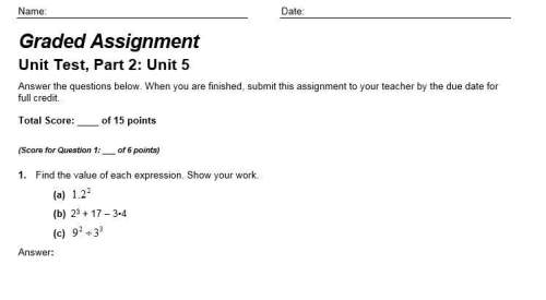 1. find the value of each expression. show your work.