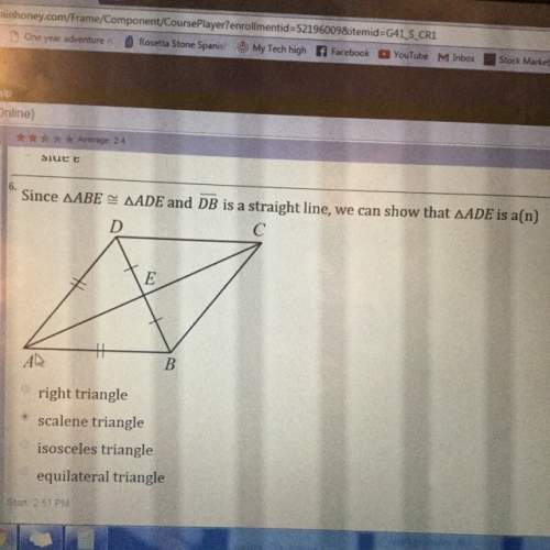 Would you be able to prove this is a right triangle or would it just be a scalene triangle? &lt;
