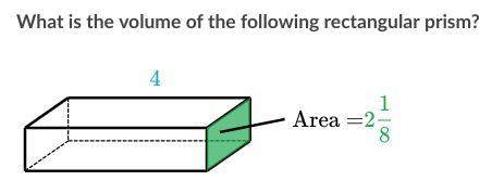 What is the volume of the following rectangular prism?
