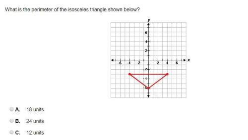 What is the perimeter of the isosceles triangle shown below?