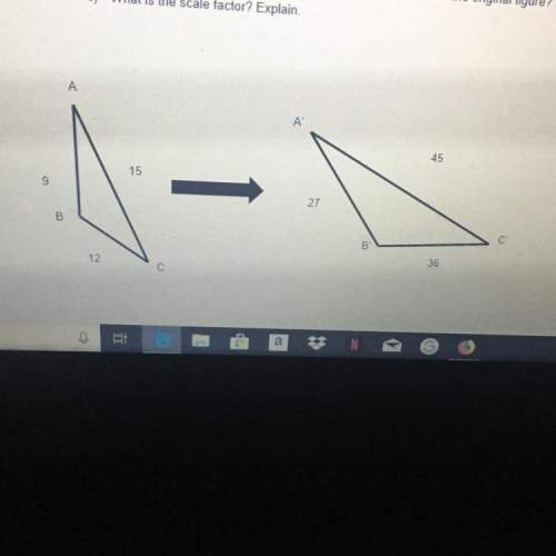 The two figures are similar. a). write the similarity statement. b). is the image of the dilation a