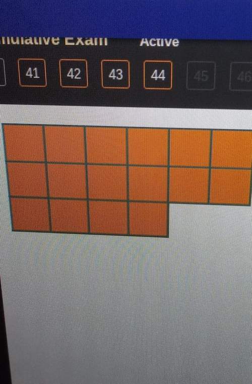 Which expression modeled by the array? a: 2 * 6 + 4 b: 3 * 5 + 1 c: 4