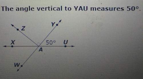 Lines xu and wy intersect at point a. based on the diagram, determine, determine whether