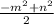 \frac{-m^2+n^2}{2}