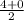 \frac{4+0}{2}