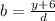 b = \frac{y+6}{d}