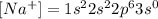 [Na^+]=1s^22s^22p^63s^0