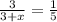 \frac{3}{3+x} = \frac{1}{5}