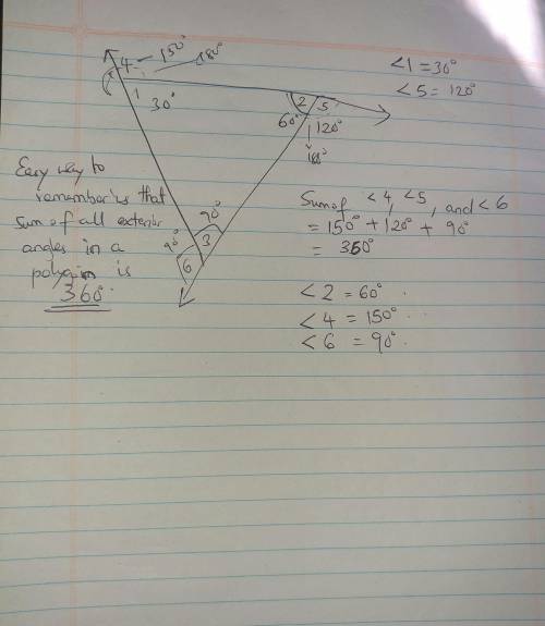 Examine the diagram. It is not drawn to scale.

In the diagram shown, mZ1 = 30° and m25 = 120°.
What