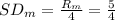 SD_{m}=\frac{R_{m}}{4}=\frac{5}{4}