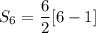 S_6=\dfrac{6}{2}[6-1]